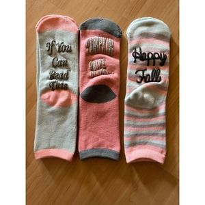 New 3 Pair of Thanksgiving/Fall Socks Womens